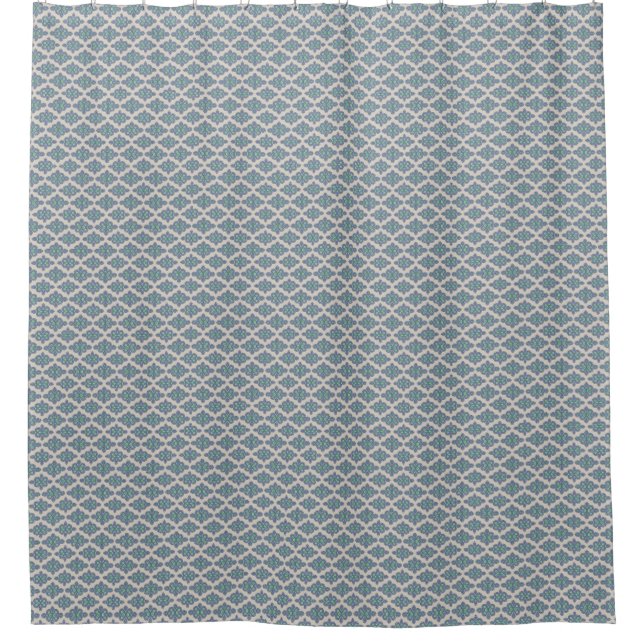 Vintage Blue Dreams Shower Curtain (Front)