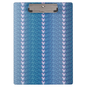Vintage Blue Floral Violets wallpaper pattern Clipboard
