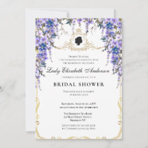 Vintage Blue Florals Bridgerton Bridal Shower