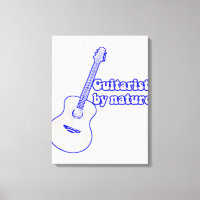 Vintage blue guitar. Guitarist by nature