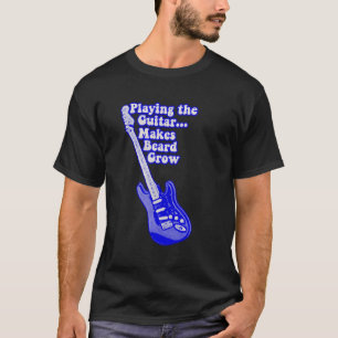 Vintage blue guitar with motivational words T-Shirt