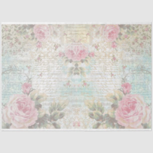 Vintage Blue Junk Series Design 6 Tissue Paper