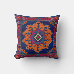 Vintage Blue Kilim Throw Pillows: Timeless Eleganc Pillow