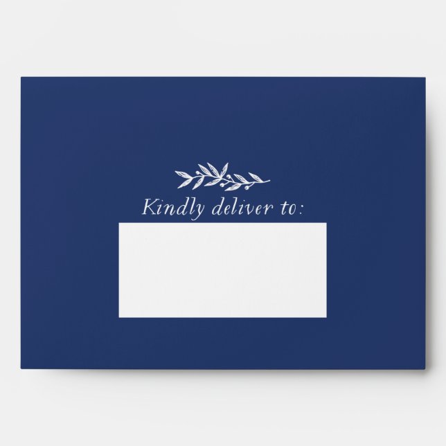 Vintage Blue - Kindly Deliver To Envelope (Front)