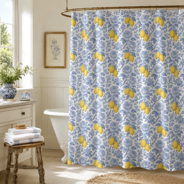 Vintage Blue Lemon Botanical Pattern (Creator Uploaded)