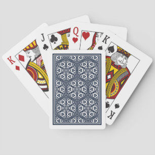 Vintage Blue Ottoman Turkish Tracery Oriental Playing Cards