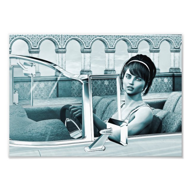 Vintage Blue Photo Print (Front)