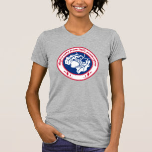 Vintage Blue Red Proverb Oak Acorn Ink Art T-Shirt