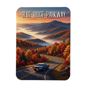 Vintage Blue Ridge Parkway Souvenir Magnet