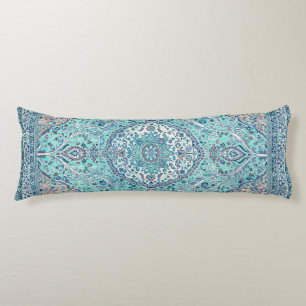 Vintage Blue Rug Pattern Body Pillow