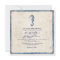 Vintage Blue Sea Horse Beach Wedding Invitation