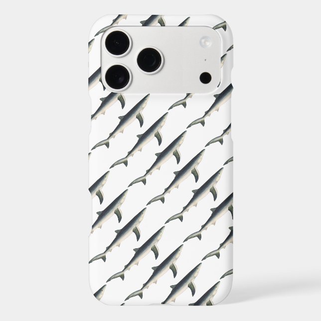 Vintage Blue Shark, Aquatic Ocean Marine Life (Back)