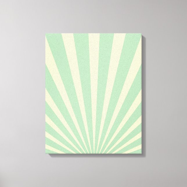 Vintage blue sunburst posters canvas print (Front)