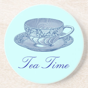 Vintage Blue Tea Cup Coaster