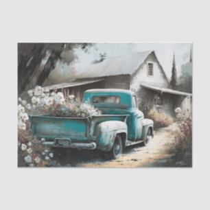 vintage Blue  Tissue Paper