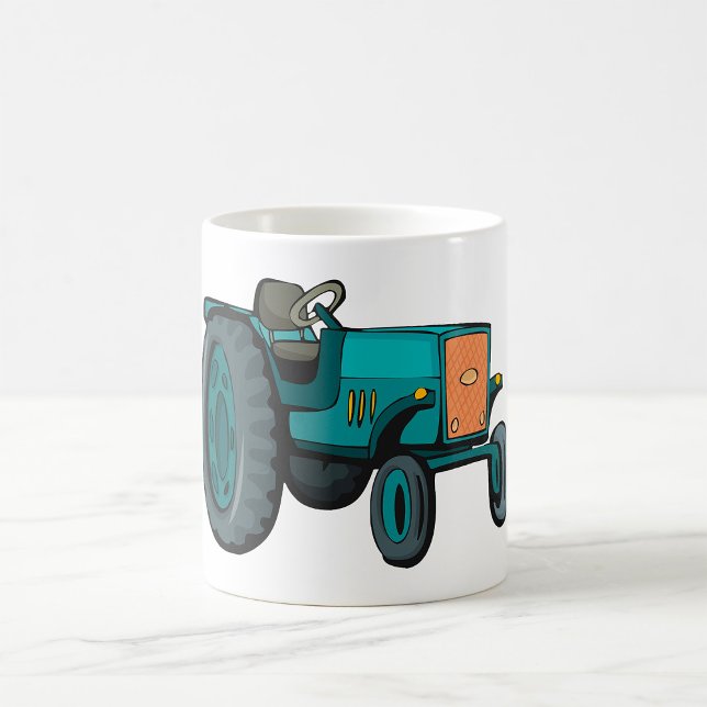 Vintage Blue Tractor Farm Life Coffee Mug (Creator Uploaded)