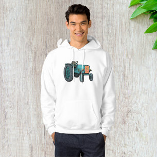 Vintage Blue Tractor Farm Life Hoodie