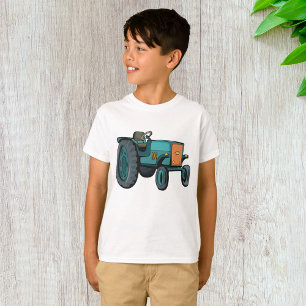 Vintage Blue Tractor Farm Life T-Shirt