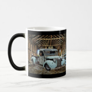 Vintage Blue Truck Rustic Barn Magic Mug