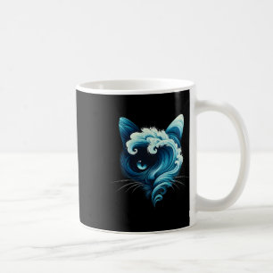 Vintage Blue Wave Of Cat Ladies Blue Cats Wave For Coffee Mug