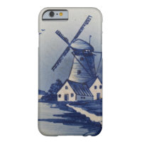 Vintage Blue White Delft Windmill