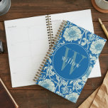 Vintage Blue William Morris Tapestry Monogram Planner<br><div class="desc">This simple yet elegant design features an elegant William Morris inspired floral tapestry pattern in French blues and cream. Keep your schedule and appointments with style. Add a name to personalize it. Makes a great Christmas or Mother's Day gift. Created by Simply Farmhouse Press.</div>