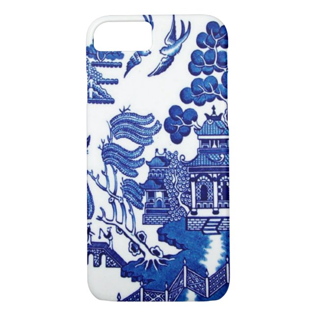Vintage Blue Willow Case-Mate iPhone Case (Back)