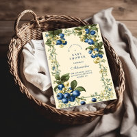 Vintage Blueberry Botanical Baby Shower