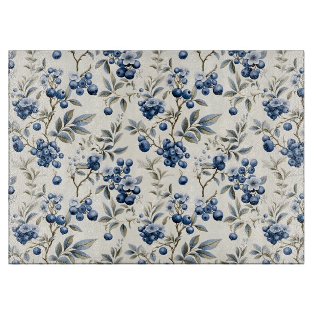 Vintage Blueberry  Cutting Board (Front)