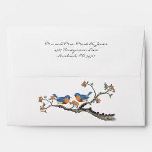 Vintage Bluebird Wedding Envelopes