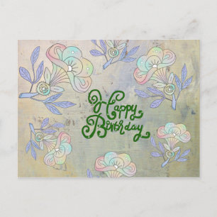 Vintage Blume Postcard