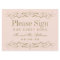 Vintage Blush Antique Flourish Wedding Guest Book