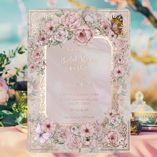 Vintage Blush Peony Bridal Shower Tea Party