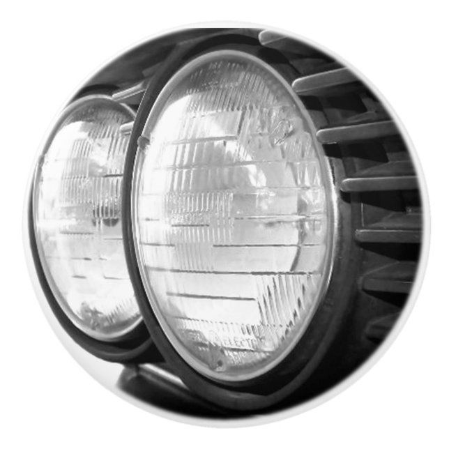 vintage BMW headlights Ceramic Knob (Front)