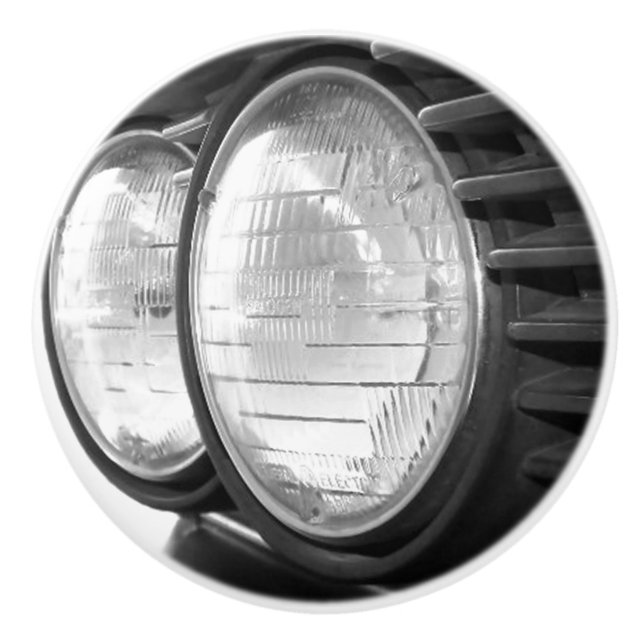 vintage BMW headlights Ceramic Knob (Front)