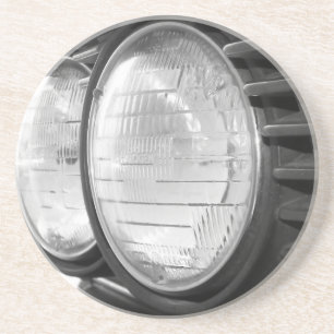 vintage BMW headlights coaster