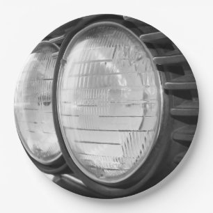 Vintage BMW headlights Paper Plate
