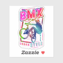 Vintage Bmx Bike - Bmx Urban Style - Bmx Sticker