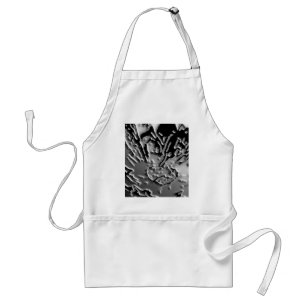 Vintage BNW B&w - Elegant Silver Berry Standard Apron