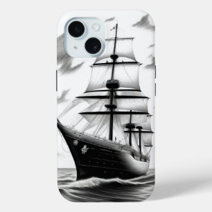 Vintage Boat iPhone 15 Case