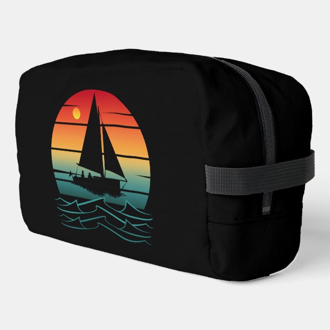 Vintage Boating Dopp Kit (Left Corner)