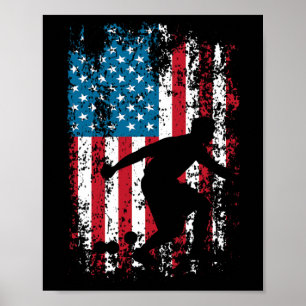 Vintage Bocce Player - Lawn Bowling Game Ll Fan Bo Poster