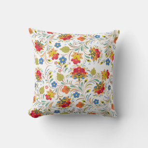 Vintage Bohemian Floral Tapestry Pattern Throw Pil Pillow