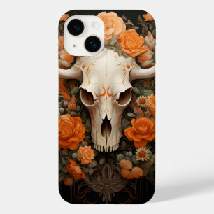 Vintage Bohemian Sugar Skull Bloom Case-Mate iPhone 14 Case