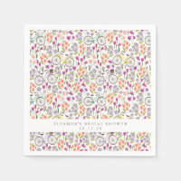 Vintage Boho Bicycle Floral Custom Bridal Shower