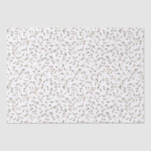 Vintage Boho Botanical Leaf Branches Decoupage Tissue Paper