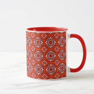 Vintage Boho Chic Floral Pattern Mug