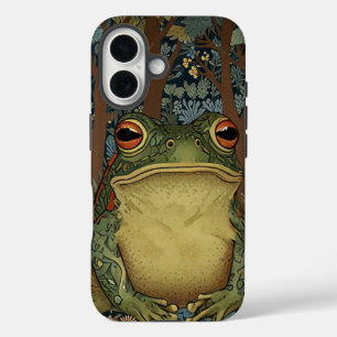 Vintage boho forest frog iPhone 16 case