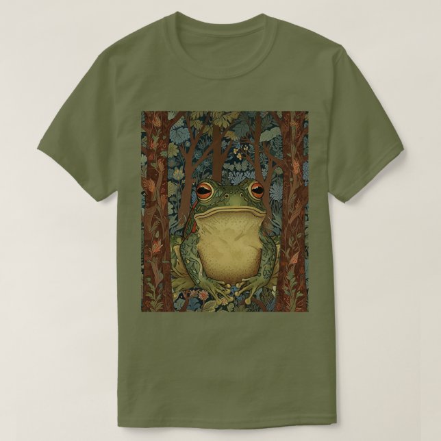 Vintage boho forest frog T-Shirt (Design Front)