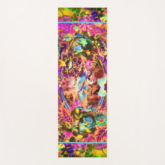 Vintage Boho Goddess Neon Yoga Mat